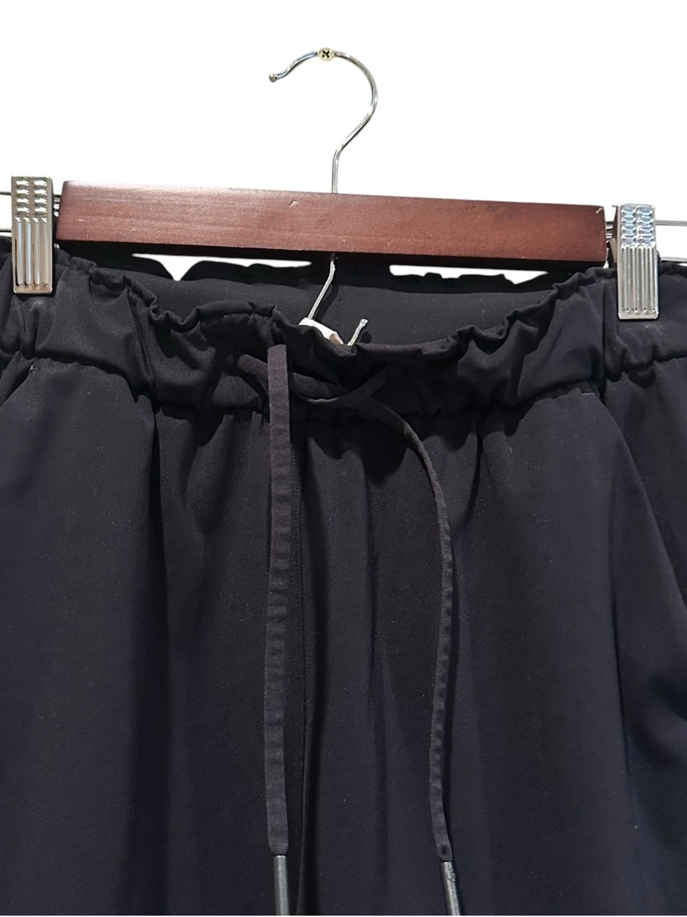Lululemon Stretch High Rise Black Joggers Drawstring Waist Women's Pants Size 4 - Picture 2 of 8
